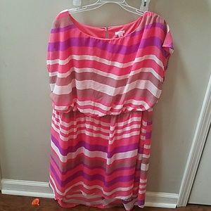 Multi colored chiffon dress from target